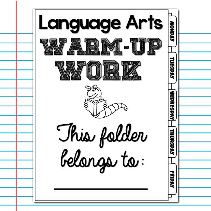ELA Daily Warm-Up Work - 18 weeks - 3rd & 4th Grades