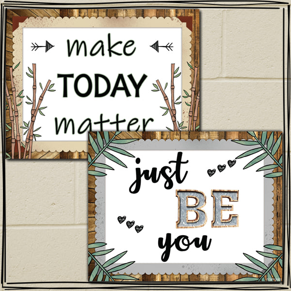 Classroom Decor Rustic Bamboo Theme