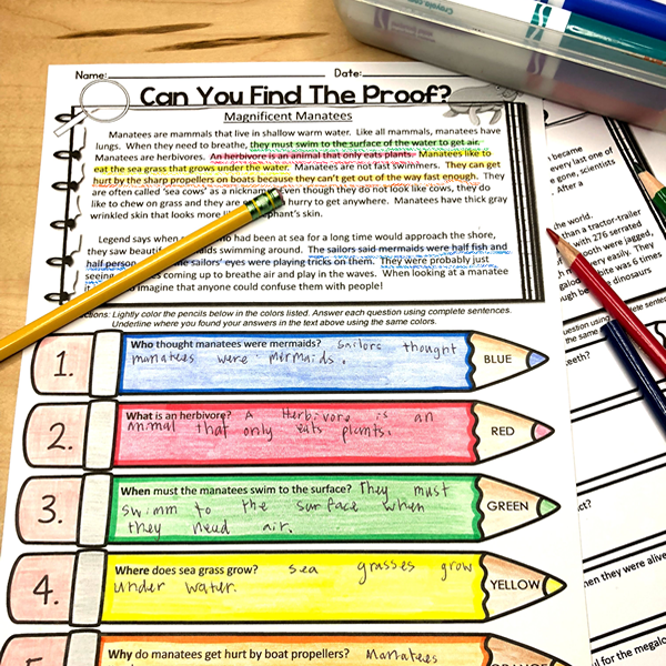 Text Evidence Non-Fiction SUMMER