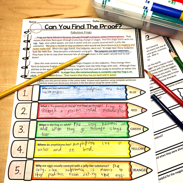 Text Evidence Non-Fiction MARCH
