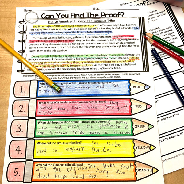 Text Evidence Non-Fiction NOVEMBER