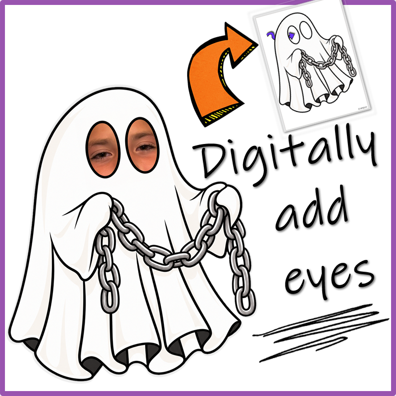 Halloween Bulletin Board | Guess Our Ghosts | Student Photo Hallway Display Craft