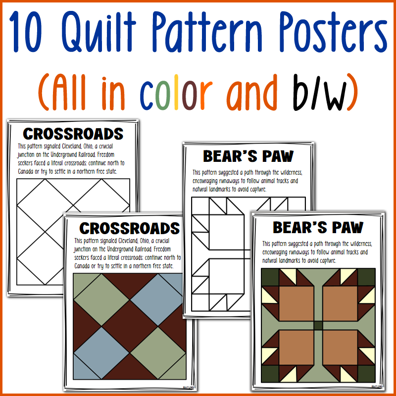 Freedom Quilts - Underground Railroad - Black History Month - US History