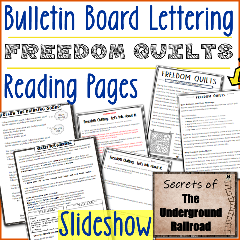 Freedom Quilts - Underground Railroad - Black History Month - US History