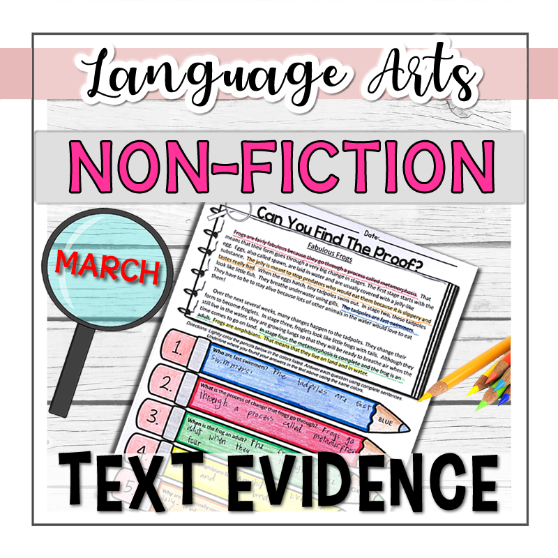 Text Evidence Non-Fiction MARCH