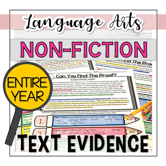 Text Evidence Non-Fiction ENTIRE YEAR BUNDLE