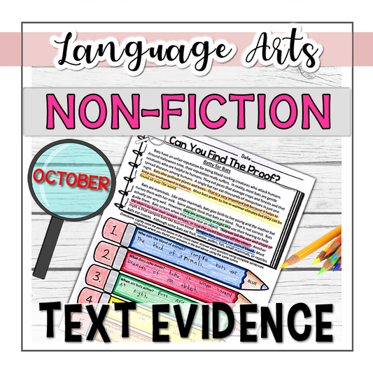 Text Evidence Non-Fiction OCTOBER