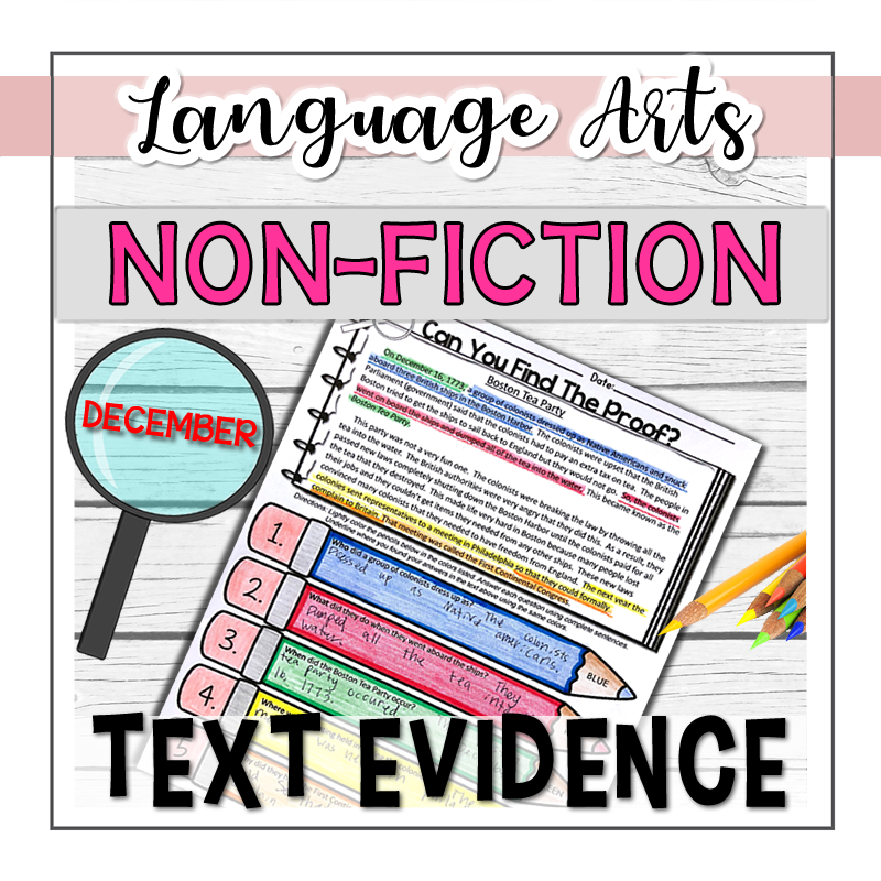 Text Evidence Non-Fiction DECEMBER