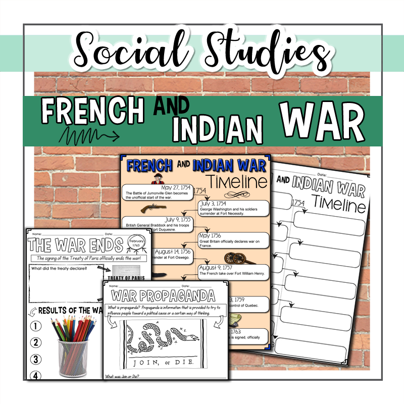 French and Indian War Presentation & Doodle Notes