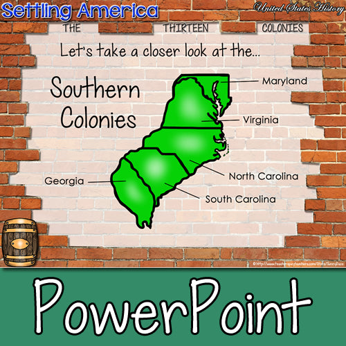 Original 13 Colonies PowerPoint & Guided Doodle Notes