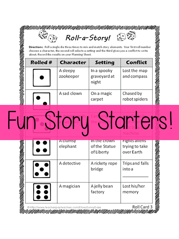 Short Story Creative Writing (Roll-a-Story)