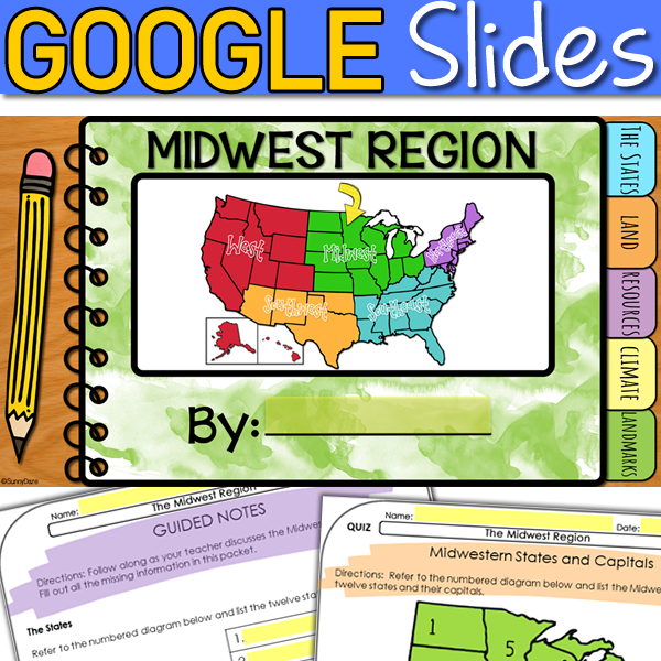 US Regions: Midwest Region (Print and Digital)