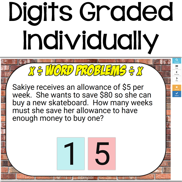 Multiplication and Division Word Problems Digital Boom Cards