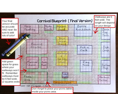 Area & Perimeter: Design a School Carnival Project Based Learning