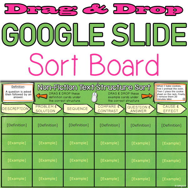 Non-Fiction Text Structure Sort (Print and Digital)