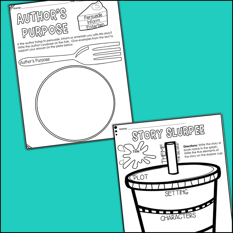 Fiction Graphic Organizers